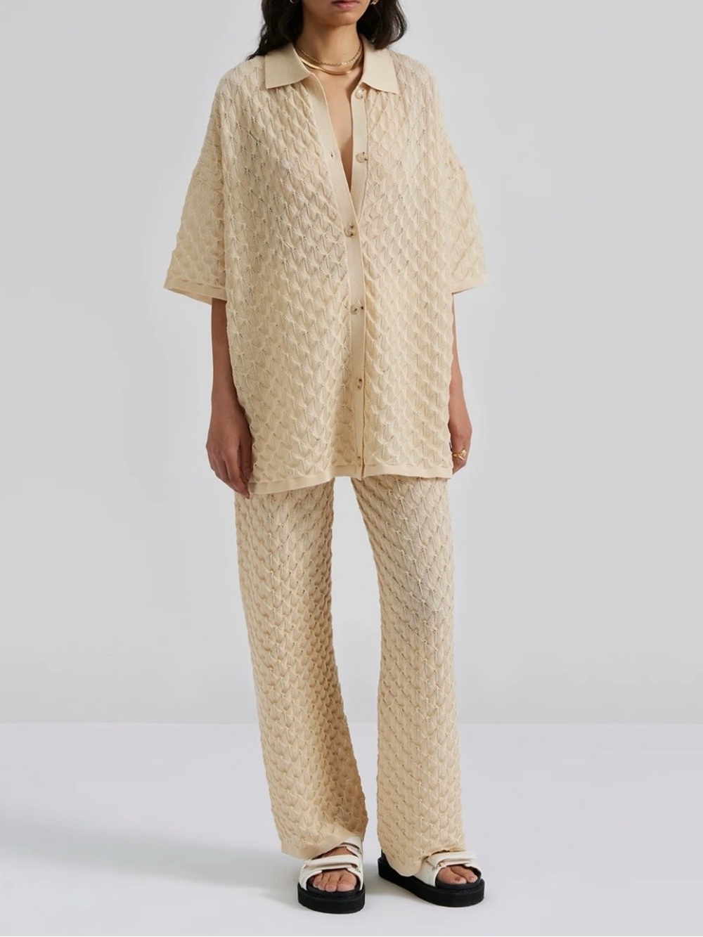 By Malina Knitted Set (Pant and Shirt)